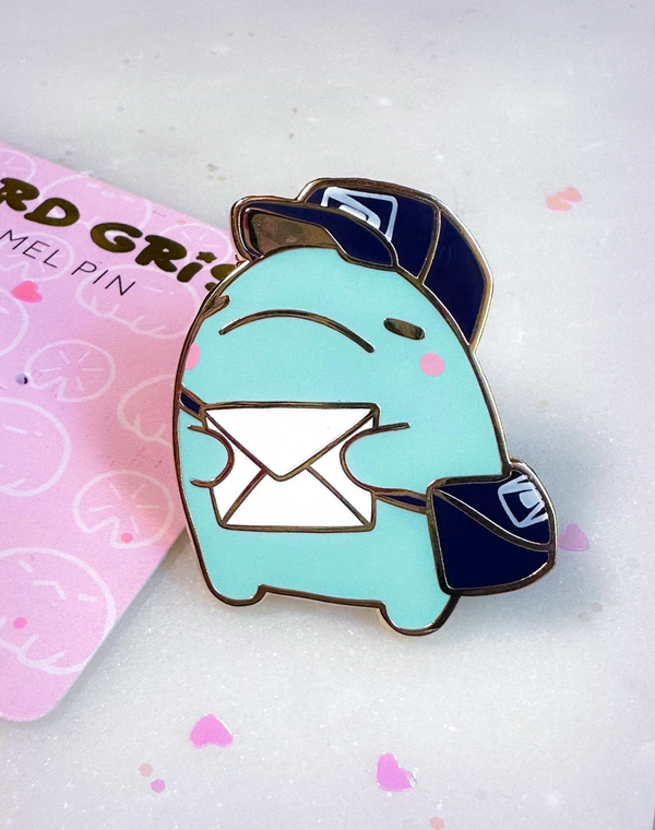 Postman Frog Enamel Pin