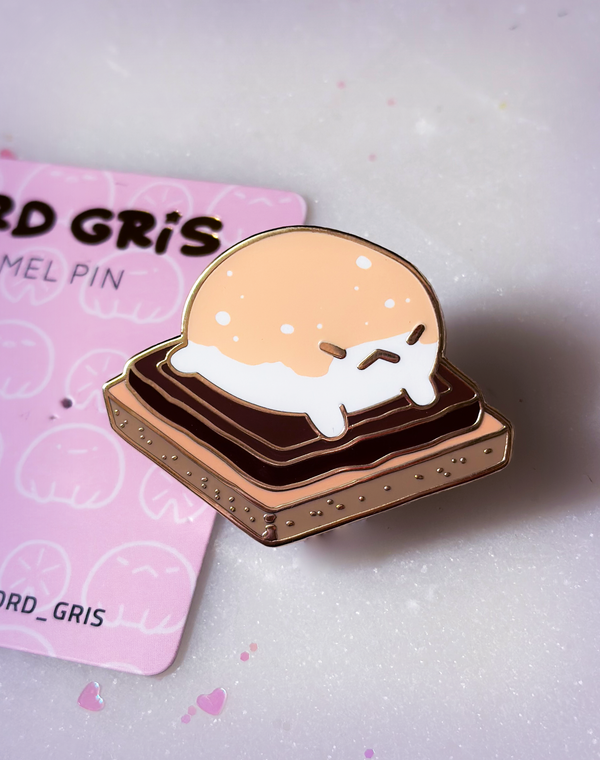 S'mores Frog Enamel Pin