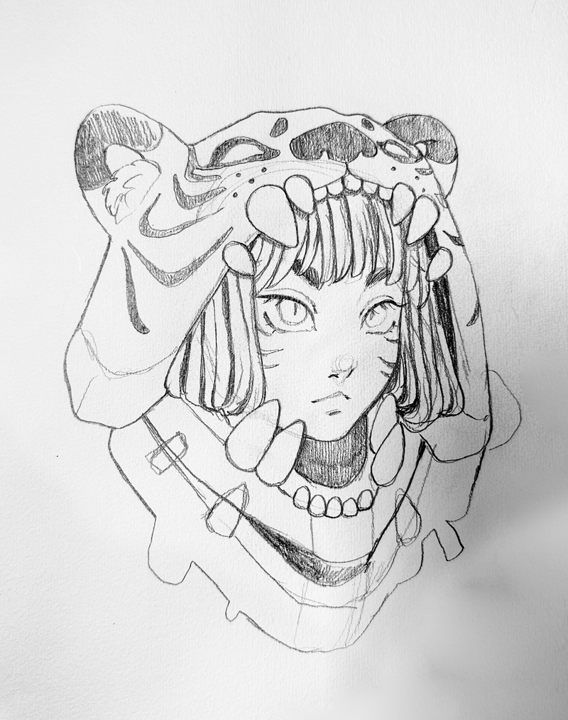 'Tiger Hood' Original Sketch