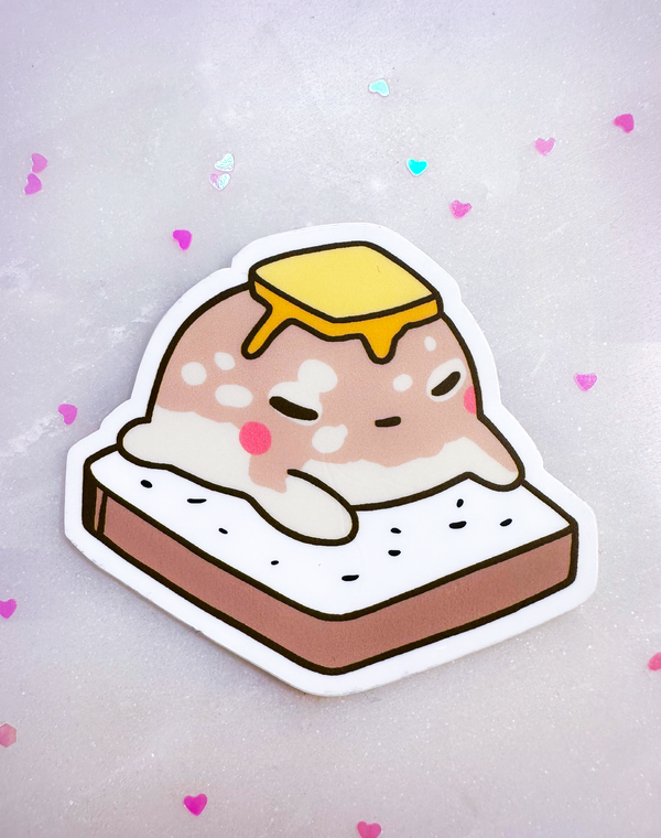 Toast frog Sticker