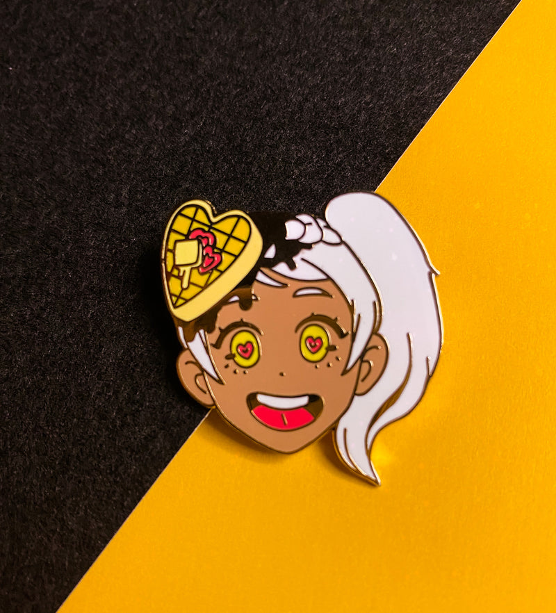 Waffle Girl Hard Enamel Pin