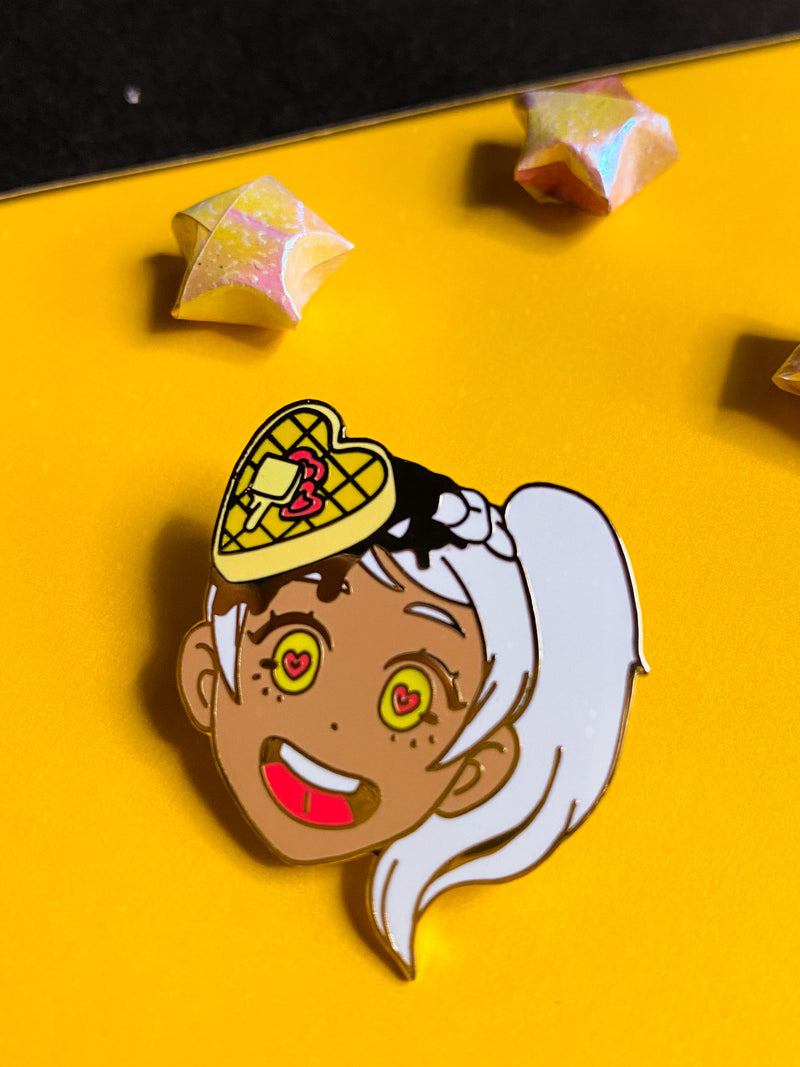 Waffle Girl Hard Enamel Pin