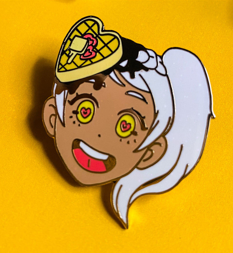 Waffle Girl Hard Enamel Pin