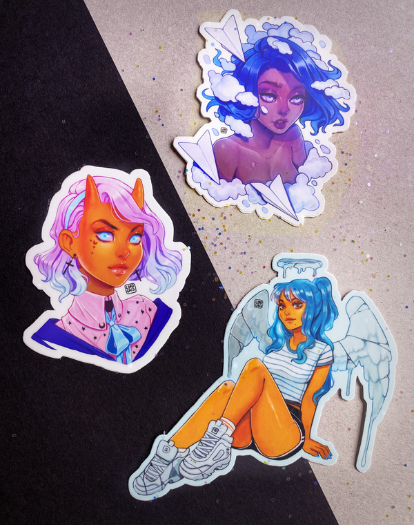 Blue Hues Sticker Set