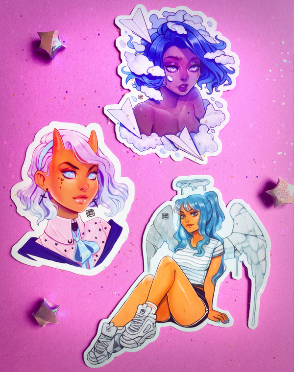 Blue Hues Sticker Set