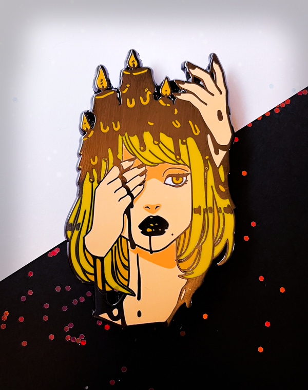 Candle Girl Enamel Pin