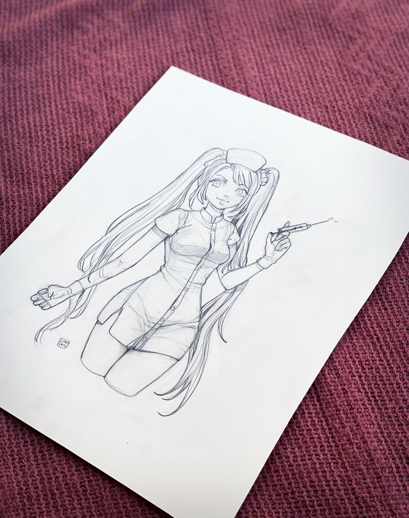 Vaccine Chan Original Sketch