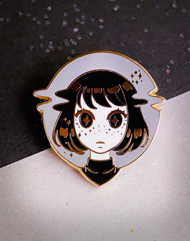 Glitch Girl 1.5" Hard Enamel Pin