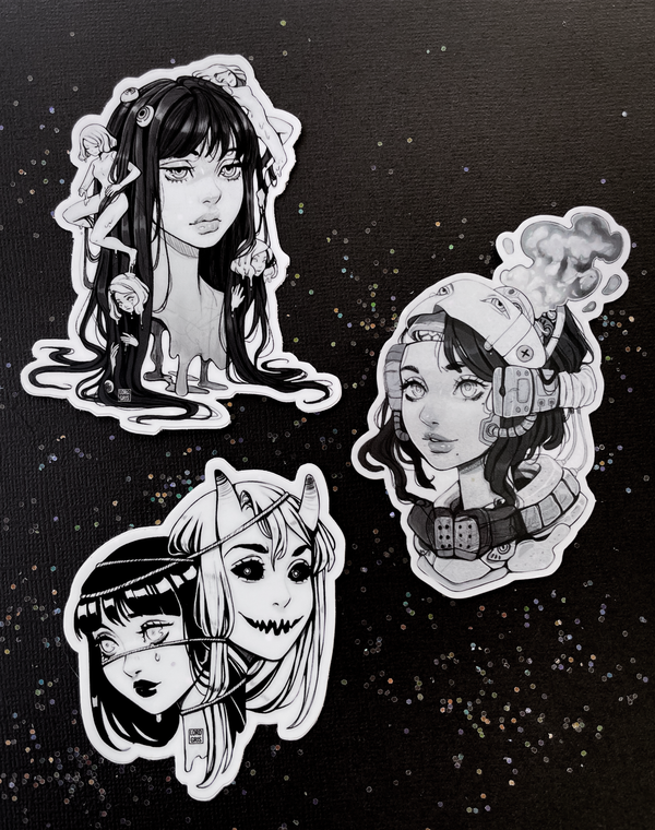 Inktober Sticker Set