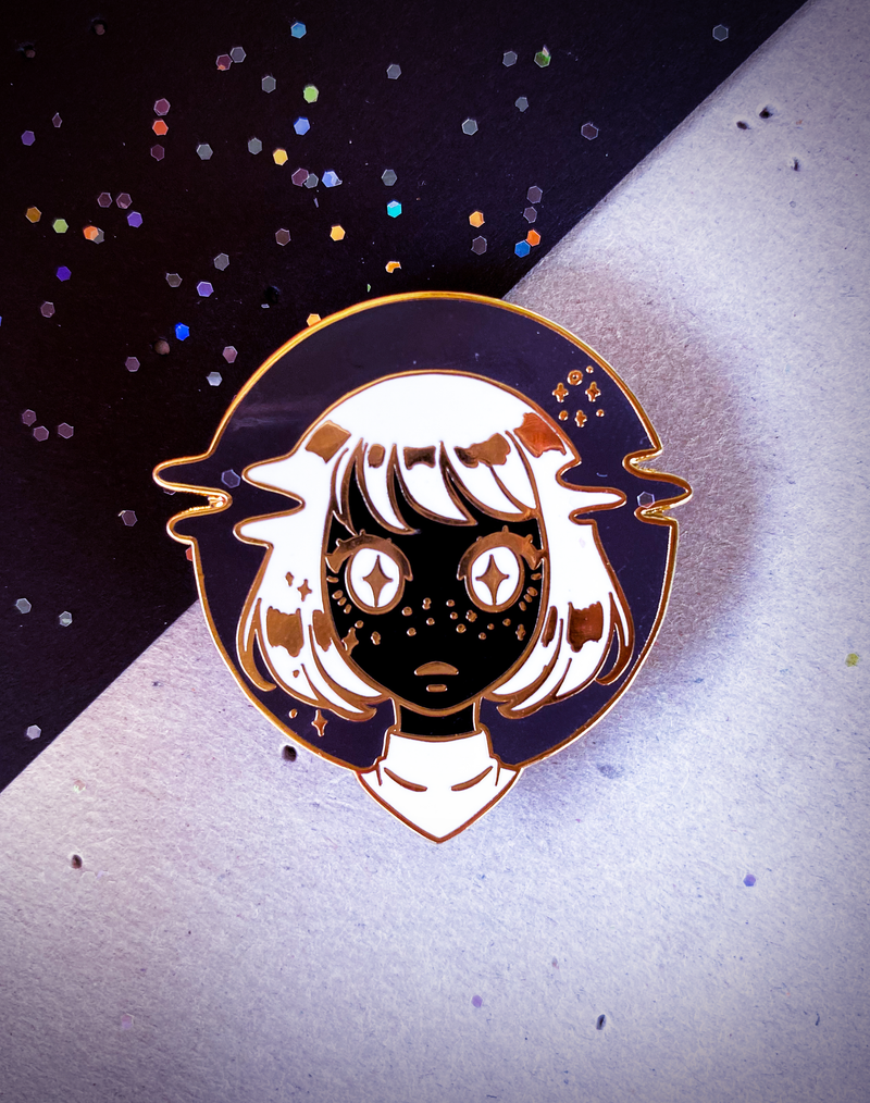 Glitch Girl 1.5" Hard Enamel Pin