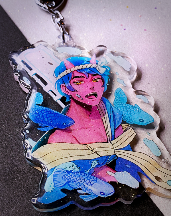 Koi Boi 3" Acrylic Charm