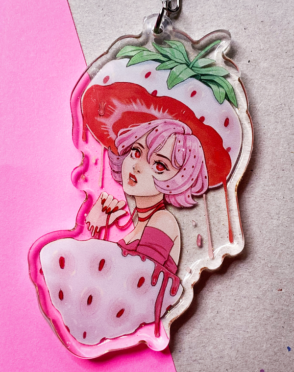 Pineberry 3" Acrylic Charm