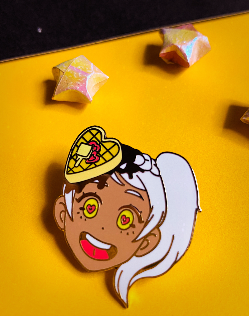 Waffle Girl Hard Enamel Pin